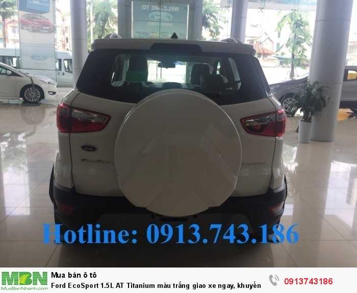 Ford EcoSport 1.5L AT Titanium màu trắng giao xe ngay, khuyến mại lớn!