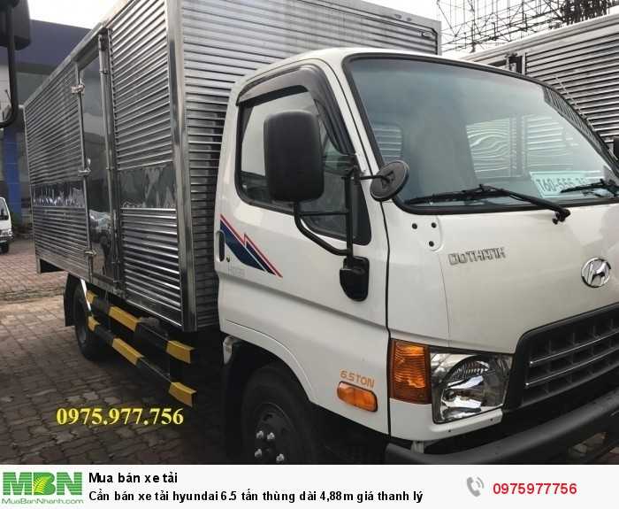 Cần bán xe tải Hyundai 6.5 tấn thùng dài 4,88m giá thanh lý