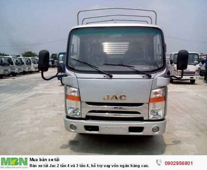 Bán xe tải Jac 2 tấn 4 và 3 tấn 4, hỗ trợ vay vốn ngân hàng cao.