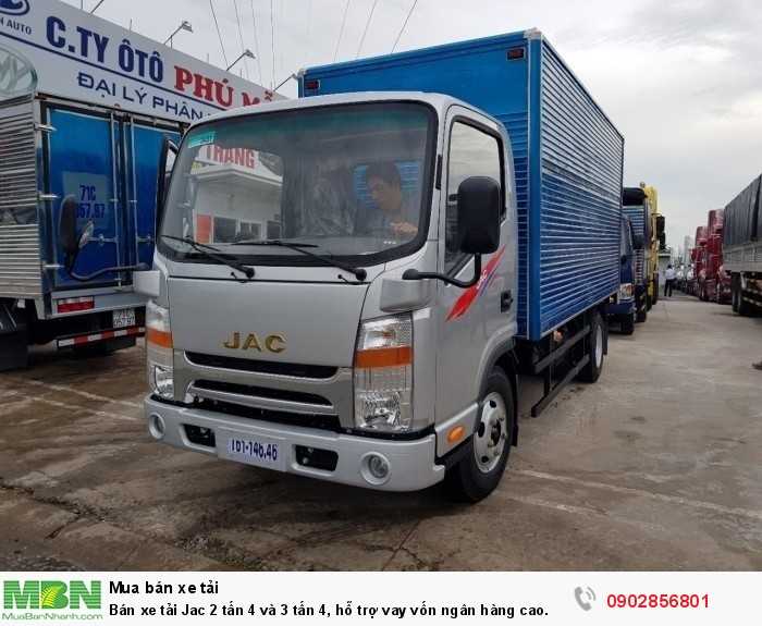 Bán xe tải Jac 2 tấn 4 và 3 tấn 4, hỗ trợ vay vốn ngân hàng cao.
