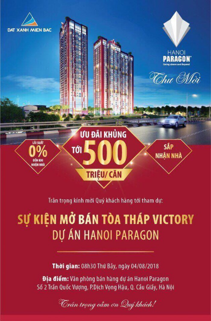 Chính thức mở bán dự án Tòa C Hà Nội Paragon tào đẹp nhất dự án