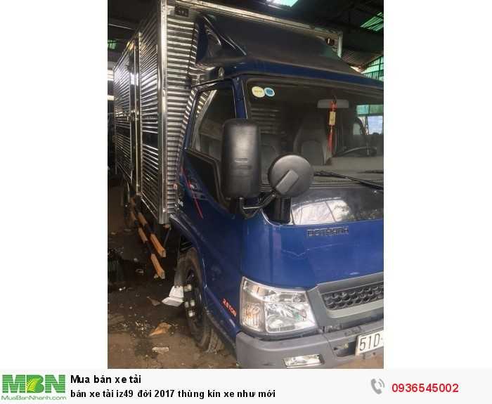 Bán xe tải iz49 đời 2017 thùng kín xe như mới