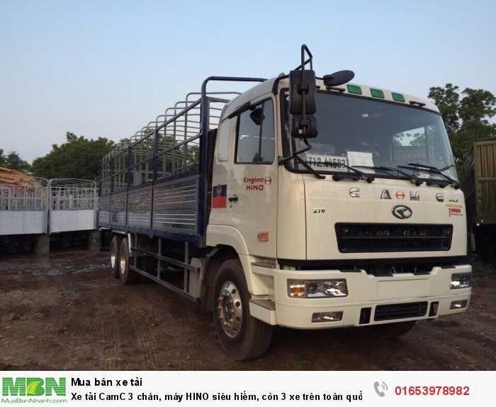 Xe tải CamC 3 chân, máy HINO siêu hiếm, còn 3 xe trên toàn quốc.