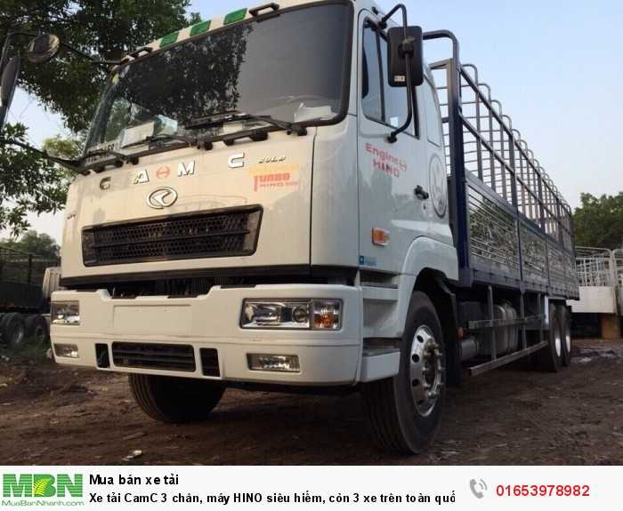 Xe tải CamC 3 chân, máy HINO siêu hiếm, còn 3 xe trên toàn quốc.