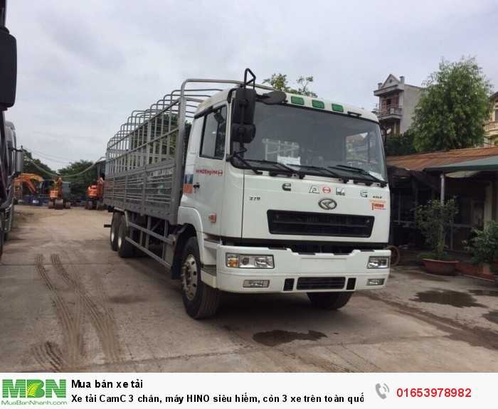 Xe tải CamC 3 chân, máy HINO siêu hiếm, còn 3 xe trên toàn quốc.