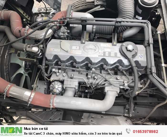 Xe tải CamC 3 chân, máy HINO siêu hiếm, còn 3 xe trên toàn quốc.
