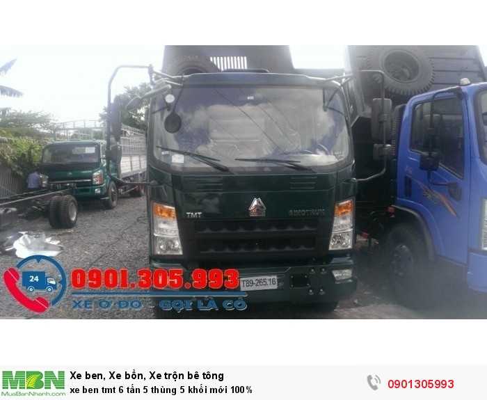 Xe ben TMT 6 tấn 5 thùng 5 khối mới 100%