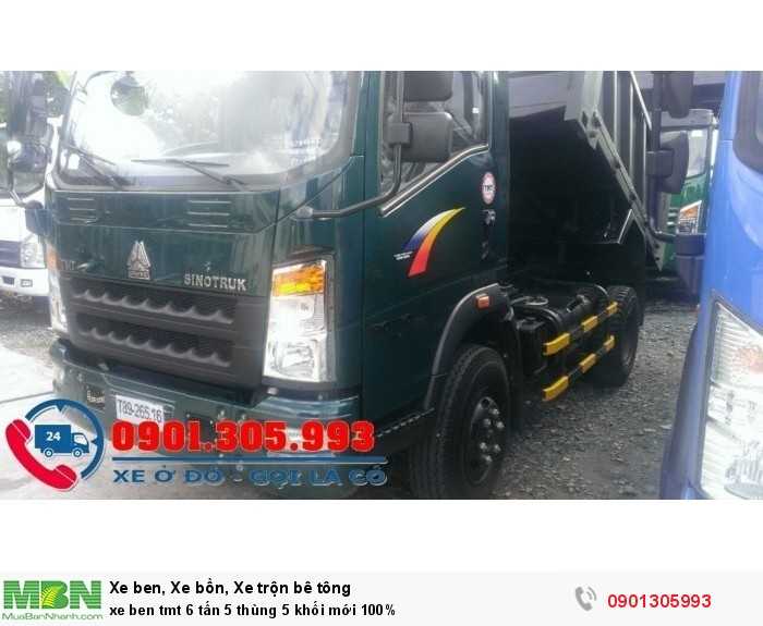 Xe ben TMT 6 tấn 5 thùng 5 khối mới 100%