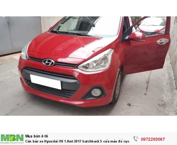 Cân bán xe Hyundai i10 1.0mt 2017 hatchback 5 cửa màu đỏ cực đẹp