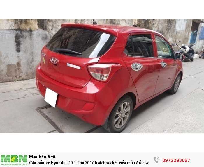 Cân bán xe Hyundai i10 1.0mt 2017 hatchback 5 cửa màu đỏ cực đẹp