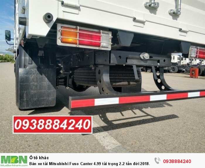 Bán xe tải Mitsubishi Fuso Canter 4.99 tải trọng 2.2 tấn đời 2018 tiêu chuẩn Euro 4 tại Thaco Long An, Tiền Giang, Bến Tre
