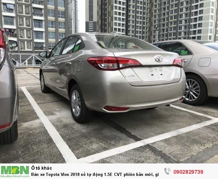 Toyota Vios 2018 số tự động 1.5E CVT phiên bản mới, giá ưu đãi, tặng 2 năm/20,00km bão dưỡng miễn phí