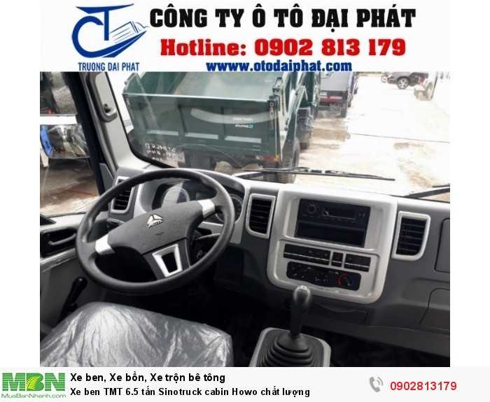 Xe ben TMT 6.5 tấn Sinotruck cabin Howo chất lượng