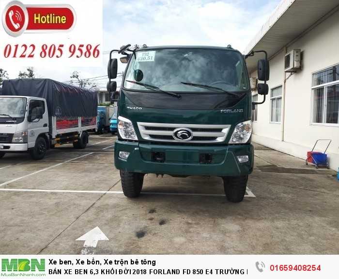 Bán Xe Ben 6,3 Khối Đời 2018 Forland Fd 850 E4 Trường Hải