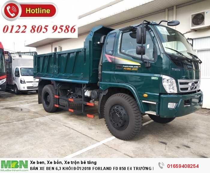 Bán Xe Ben 6,3 Khối Đời 2018 Forland Fd 850 E4 Trường Hải