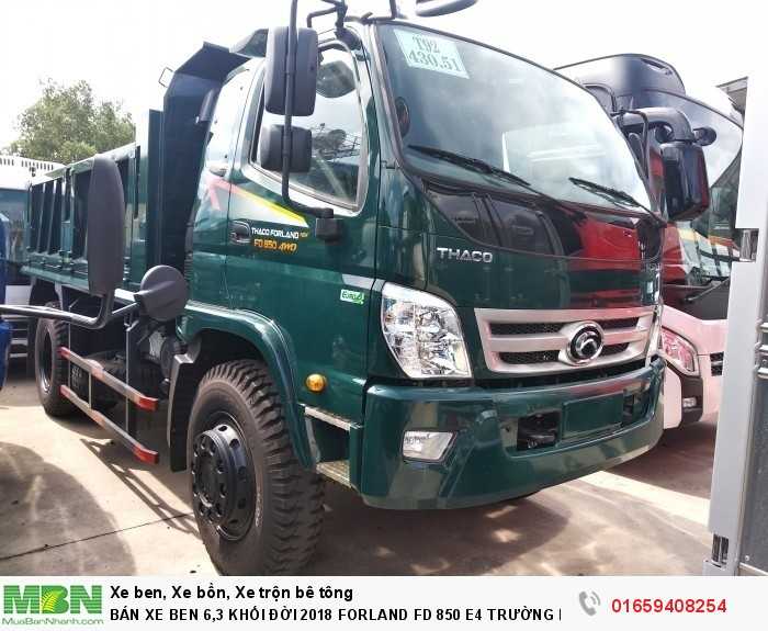 Bán Xe Ben 6,3 Khối Đời 2018 Forland Fd 850 E4 Trường Hải