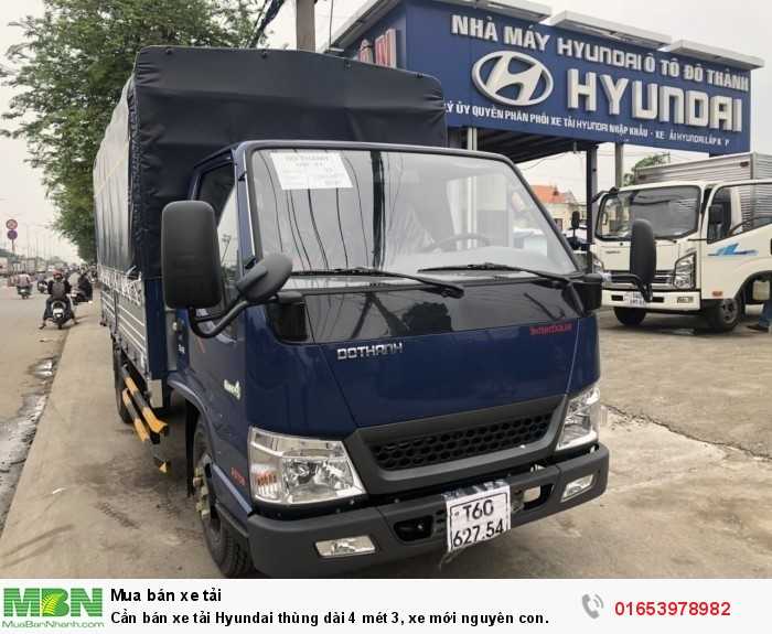 Cần bán xe tải Hyundai thùng dài 4 mét 3, xe mới  nguyên con.