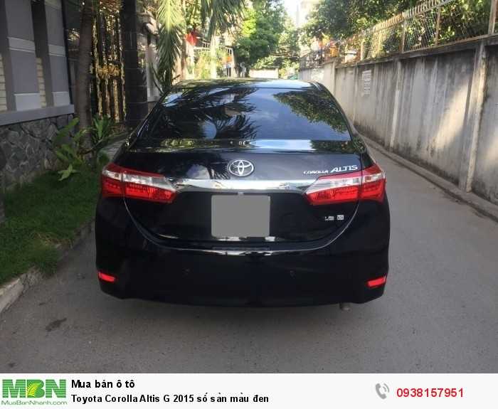 Toyota Corolla Altis G 2015 số sàn màu đen