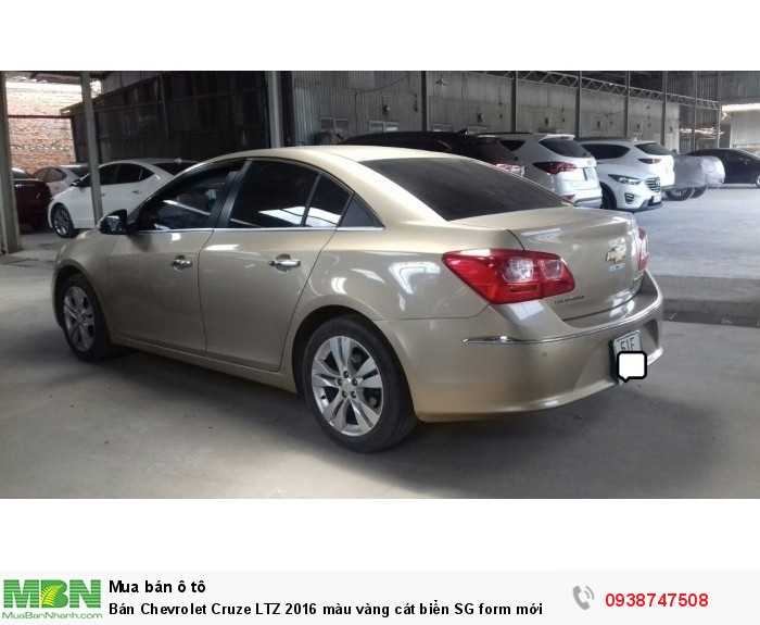 Bán Chevrolet Cruze LTZ 2016 màu vàng cát biển SG form mới
