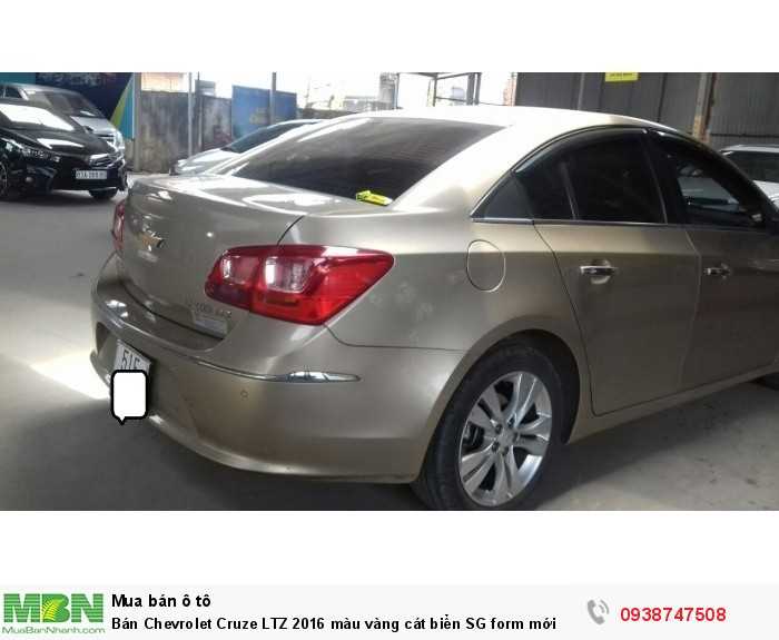 Bán Chevrolet Cruze LTZ 2016 màu vàng cát biển SG form mới