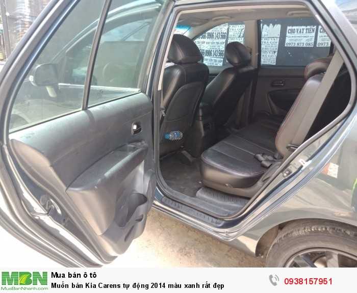 Muốn bán Kia Carens tự động 2014 màu xanh rất đẹp