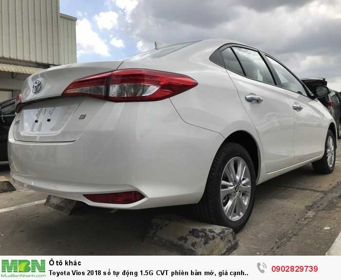 Toyota Vios 2018 số tự động 1.5G CVT phiên bản mớ, giá cạnh tranh, giao xe ngay
