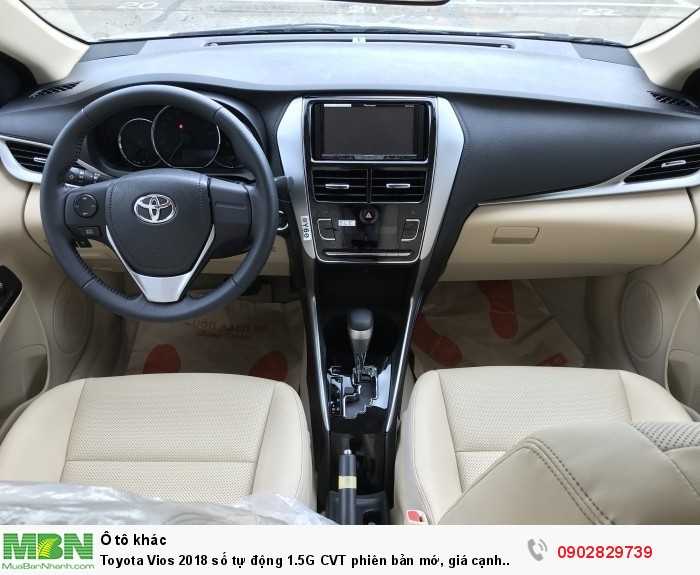 Toyota Vios 2018 số tự động 1.5G CVT phiên bản mớ, giá cạnh tranh, giao xe ngay