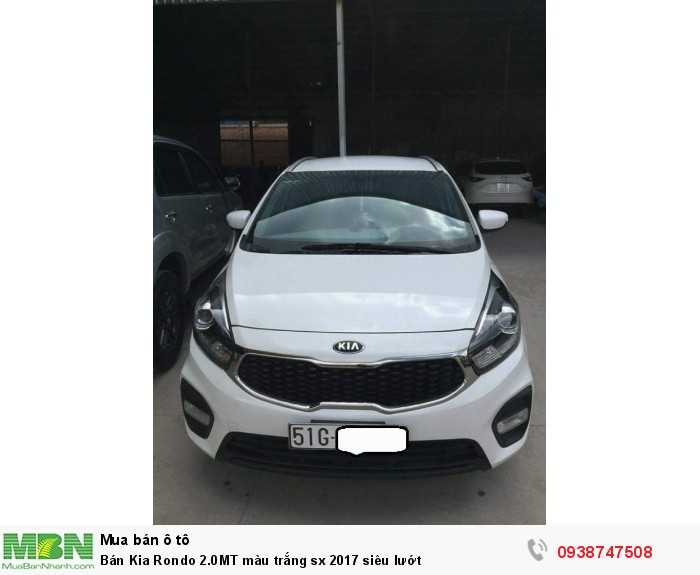 Bán Kia Rondo 2.0MT màu trắng sx 2017 siêu lướt