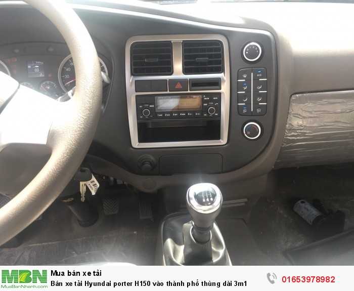 Bán xe tải Hyundai porter H150 vào thành phố thùng dài 3m1