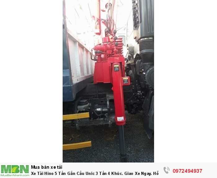 Xe Tải Hino 5 Tấn Gắn Cẩu Unic 3 Tấn 4 Khúc. Giao Xe Ngay. Hỗ Trợ Mua Trả Góp Lãi Suất Thấp.