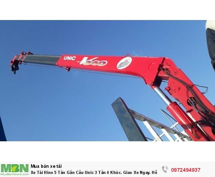 Xe Tải Hino 5 Tấn Gắn Cẩu Unic 3 Tấn 4 Khúc. Giao Xe Ngay. Hỗ Trợ Mua Trả Góp Lãi Suất Thấp.
