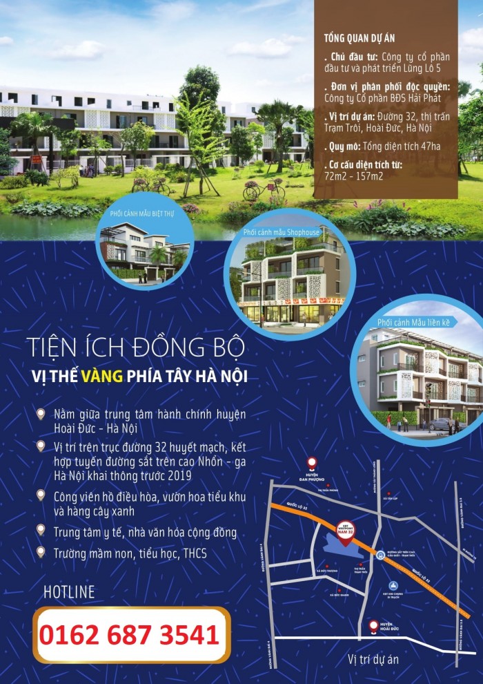 Bán shophouse đường 30m cơ hội đầu tư kinh doanh hàng đầu Quận Hoài Đức