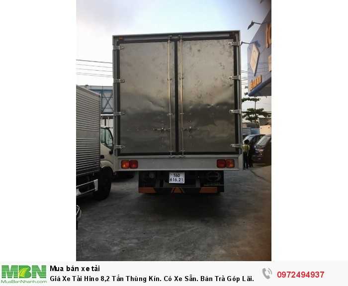 Giá Xe Tải Hino 8,2 Tấn Thùng Kín. Có Xe Sẵn. Bán Trả Góp Lãi Suất Thấp.