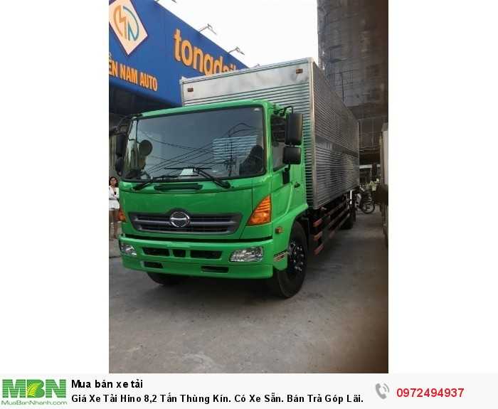 Giá Xe Tải Hino 8,2 Tấn Thùng Kín. Có Xe Sẵn. Bán Trả Góp Lãi Suất Thấp.