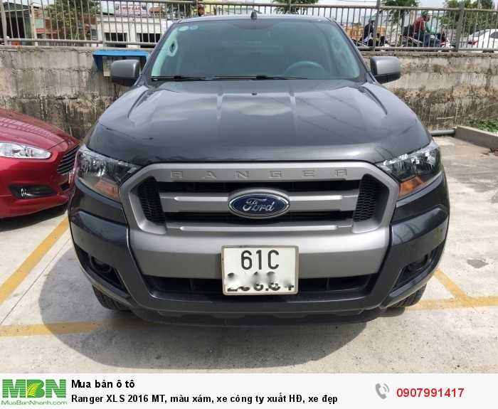 Ranger XLS 2016 MT, màu xám, xe công ty xuất HĐ, xe đẹp