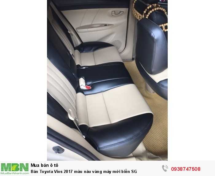 Bán Toyota Vios 2017 màu nâu vàng máy mới biển SG