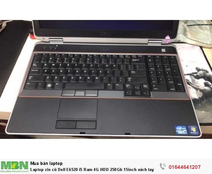 Laptop zin cũ Dell E6520 i5 Ram 4G HDD 250Gb 15inch xách tay Mỹ