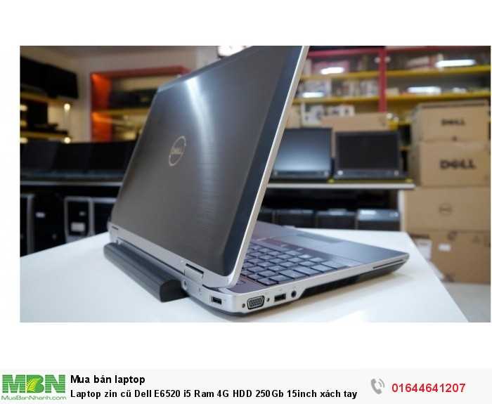Laptop zin cũ Dell E6520 i5 Ram 4G HDD 250Gb 15inch xách tay Mỹ