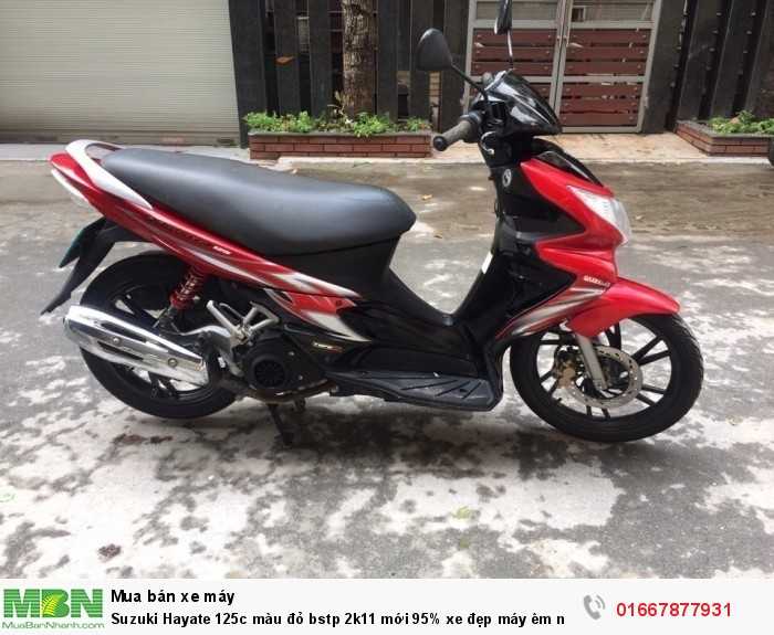 Suzuki Hayate 125c màu đỏ bstp 2k11 mới 95% xe đẹp máy êm nguyên zin nhà sử dụng kỹ bảo dưỡng thay nhớt định kì