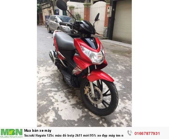 Suzuki Hayate 125c màu đỏ bstp 2k11 mới 95% xe đẹp máy êm nguyên zin nhà sử dụng kỹ bảo dưỡng thay nhớt định kì