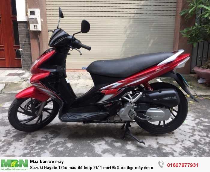 Suzuki Hayate 125c màu đỏ bstp 2k11 mới 95% xe đẹp máy êm nguyên zin nhà sử dụng kỹ bảo dưỡng thay nhớt định kì