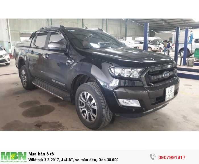 Wildtrak 3.2 2017, 4x4 AT, xe màu đen, Odo 38.000