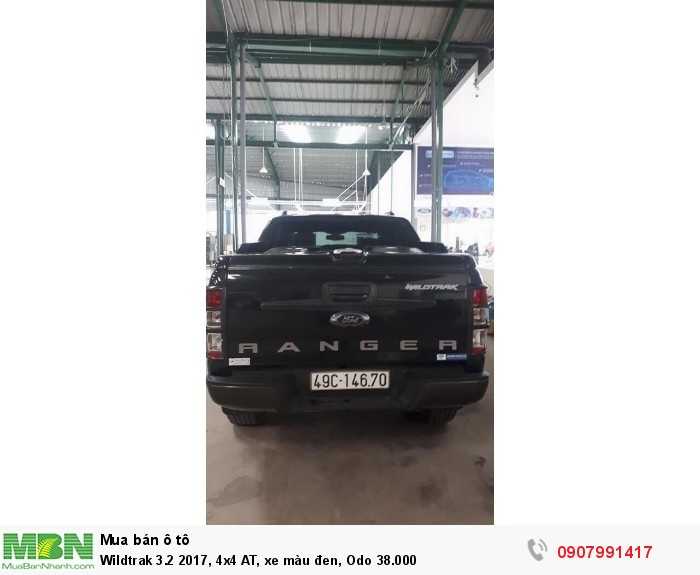 Wildtrak 3.2 2017, 4x4 AT, xe màu đen, Odo 38.000