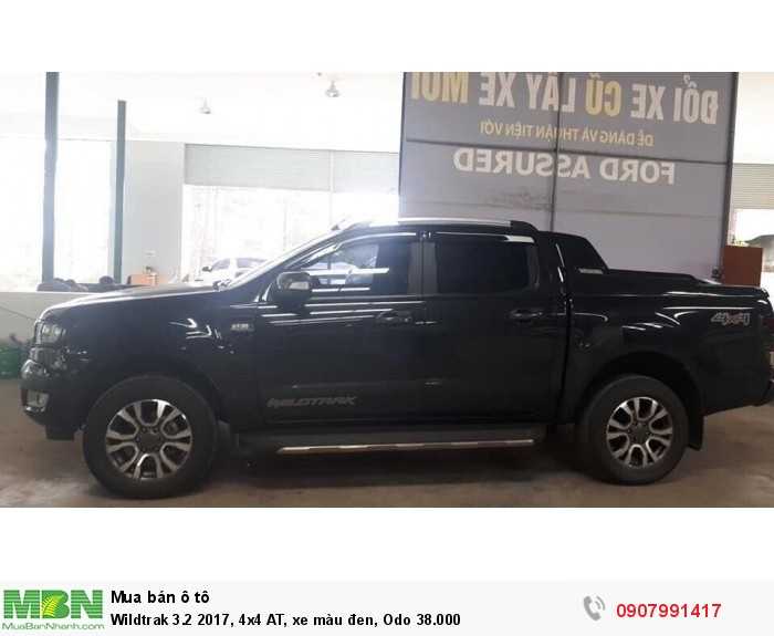 Wildtrak 3.2 2017, 4x4 AT, xe màu đen, Odo 38.000