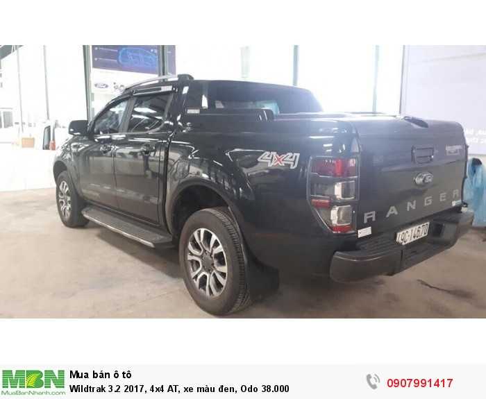 Wildtrak 3.2 2017, 4x4 AT, xe màu đen, Odo 38.000