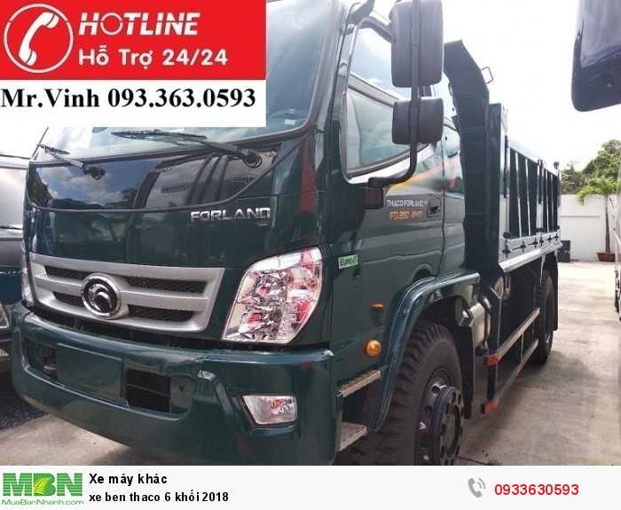 Xe ben Thaco 6 khối 2018