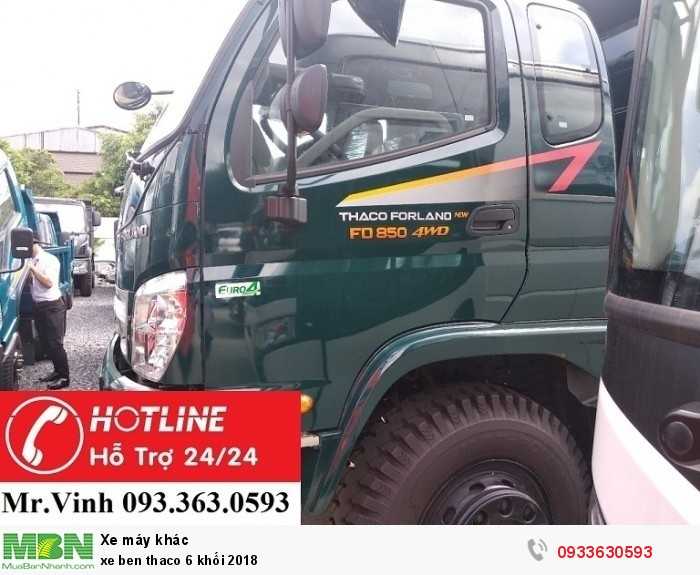 Xe ben Thaco 6 khối 2018