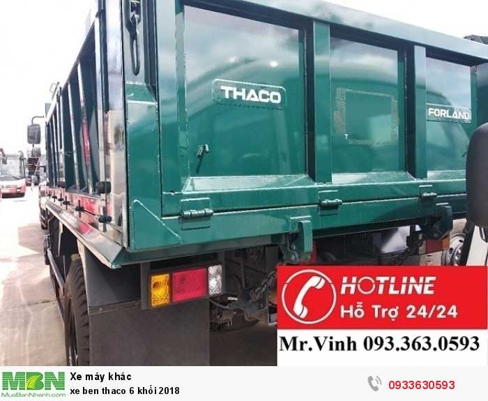 Xe ben Thaco 6 khối 2018