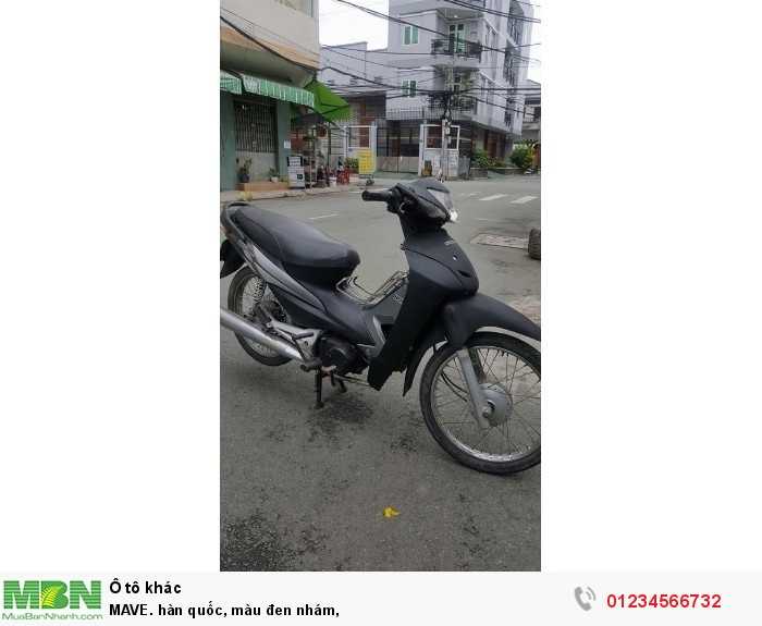 MAVE. hàn quốc, màu đen nhám,