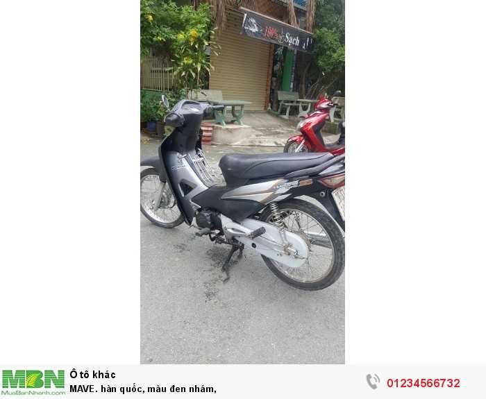 MAVE. hàn quốc, màu đen nhám,